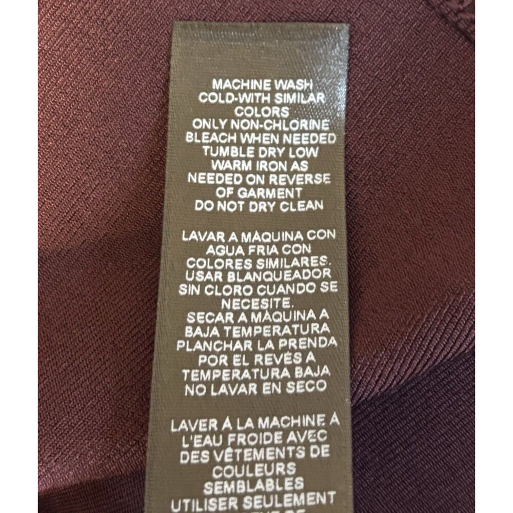 CHICO'S Travelers Dark Mulberry One Button Jacket 2 Large 12/14 Cardigan - Picture 10 of 12